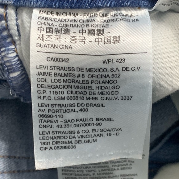 Levi’s Button-fly Wedgie skinny cropped raw hem Highrise sz26 - Picture 8 of 9